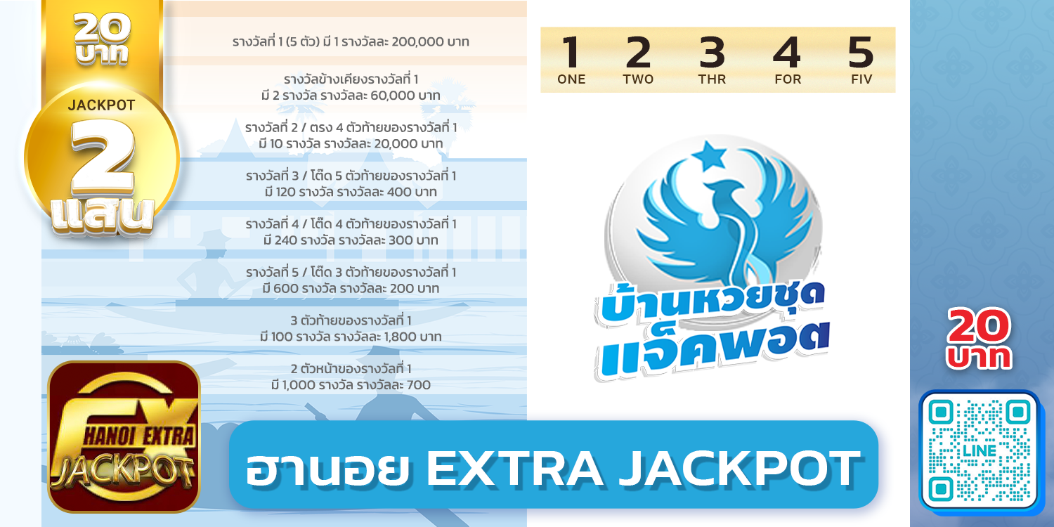 สถิติย้อนหลังฮานอย EXTRA Jackpot